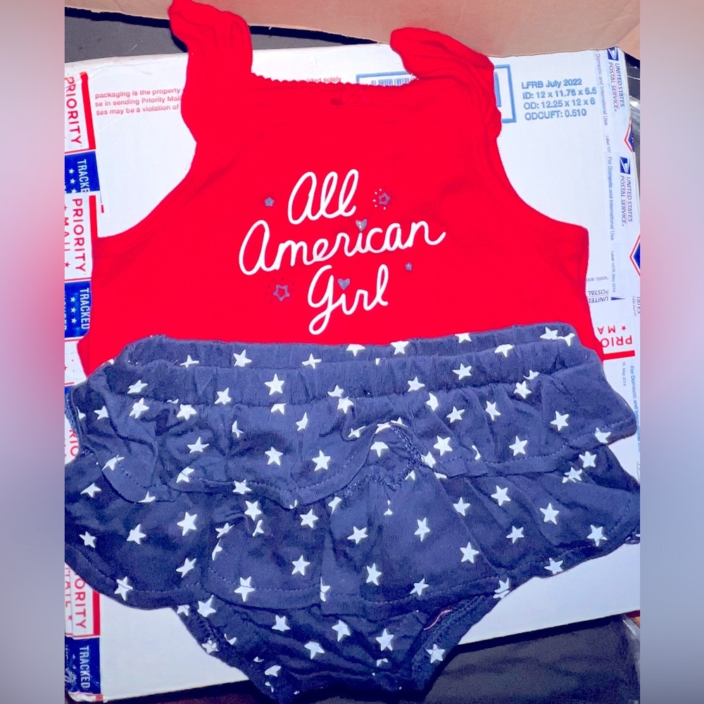 Carter’s All American Girl Patriotic Outfit
